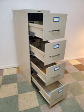 Load image into Gallery viewer, Four Drawer Metal File Cabinet
