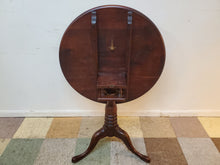 Load image into Gallery viewer, Antique Birdcage Tilt Top Table - Tea Table - Queen Anne Style
