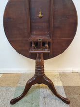 Load image into Gallery viewer, Antique Birdcage Tilt Top Table - Tea Table - Queen Anne Style
