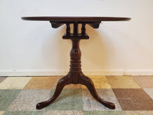 Load image into Gallery viewer, Antique Birdcage Tilt Top Table - Tea Table - Queen Anne Style
