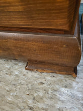 Load image into Gallery viewer, Vintage Pine Gun Cabinet With Drawer and Key - Holds 5 Long By Mastercraft
