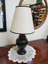 Load image into Gallery viewer, Vintage Black Ceramic Table Lamp
