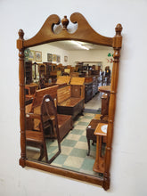 Load image into Gallery viewer, Vintage Maple Chippendale Style Wall Mirror
