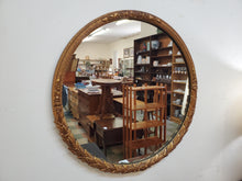 Load image into Gallery viewer, Antique Round Gilded Wall Mirror

