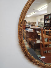 Load image into Gallery viewer, Antique Round Gilded Wall Mirror
