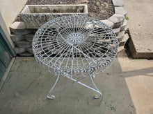 Load image into Gallery viewer, Vintage Wrought Iron Folding Bistro Table
