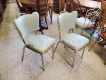 Load image into Gallery viewer, Pair Vintage 1950s Kitchen Chairs - Chrome Legs
