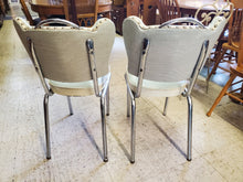 Load image into Gallery viewer, Pair Vintage 1950s Kitchen Chairs - Chrome Legs
