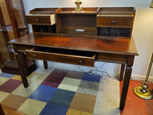 Load image into Gallery viewer, Vintage Writing Desk With Inlay and Drawer
