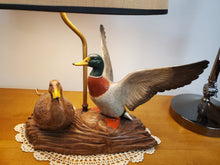 Load image into Gallery viewer, Vintage Holland Mold Table Lamp - Mallard Ducks
