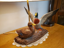 Load image into Gallery viewer, Vintage Holland Mold Table Lamp - Mallard Ducks
