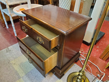 Load image into Gallery viewer, Vintage Cherry Nightstand With 2 Drawers
