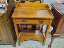 Load image into Gallery viewer, Antique 19th Century Washstand With Drawer - Side Table
