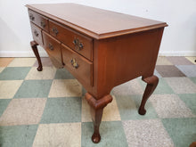 Load image into Gallery viewer, Vintage Cherry Lowboy Chest With Queen Anne Legs
