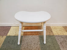 Load image into Gallery viewer, Vintage White Painted Stool
