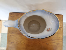 Load image into Gallery viewer, Vintage Wash Bowl and Pitcher Set - Blue Floral Chamber Set

