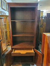 Load image into Gallery viewer, Vintage Cherry Bookshelf Cabinet With Light By Kincaid Furniture
