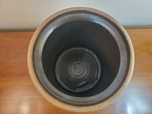 Load image into Gallery viewer, Vintage Rockdale Union Stoneware Salt Glazed Crock With Lid - Cobalt Blue Flour Decanter
