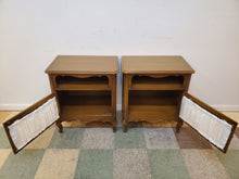 Load image into Gallery viewer, Pair Vintage French Provincial Nightstand Cabinets
