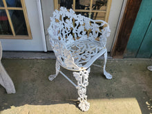 Load image into Gallery viewer, Antique Cast Iron Garden - White Chair
