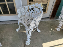 Load image into Gallery viewer, Antique Cast Iron Garden - White Chair
