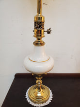 Load image into Gallery viewer, Pair Mid Century Stiffel Hollywood Regency Torchier Table Lamps With Shades - 3 Way Switches
