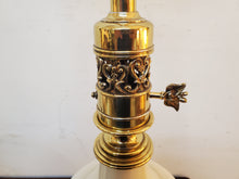 Load image into Gallery viewer, Pair Mid Century Stiffel Hollywood Regency Torchier Table Lamps With Shades - 3 Way Switches
