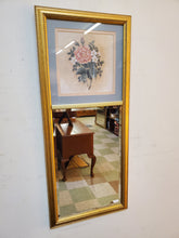 Load image into Gallery viewer, Vintage Wall Mirror With Floral Motif
