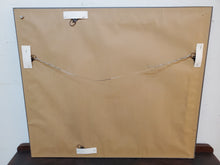 Load image into Gallery viewer, Vintage Beveled Glass Wall Mirror With Black Frame

