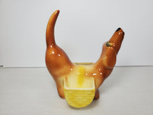 Load image into Gallery viewer, Set Of 3 1950's Ceramic Dachshund Dresser Caddies
