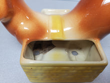 Load image into Gallery viewer, Set Of 3 1950's Ceramic Dachshund Dresser Caddies
