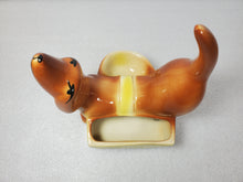 Load image into Gallery viewer, Set Of 3 1950's Ceramic Dachshund Dresser Caddies
