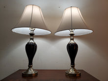 Load image into Gallery viewer, Brandy Ceramic Table Lamps With Brush Brass Finish

