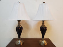Load image into Gallery viewer, Brandy Ceramic Table Lamps With Brush Brass Finish
