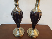 Load image into Gallery viewer, Brandy Ceramic Table Lamps With Brush Brass Finish
