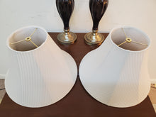 Load image into Gallery viewer, Brandy Ceramic Table Lamps With Brush Brass Finish
