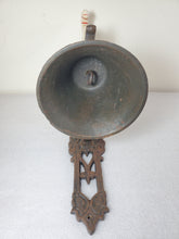 Load image into Gallery viewer, Antique Cast Iron Horse Dinner Bell Wall Mount
