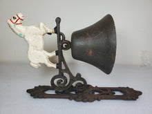 Load image into Gallery viewer, Antique Cast Iron Horse Dinner Bell Wall Mount
