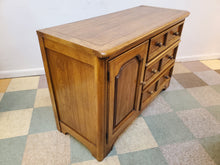 Load image into Gallery viewer, Vintage Oak Double Dresser By Dixie Furniture
