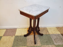 Load image into Gallery viewer, Victorian Rectangular Marble Top Parlor Table
