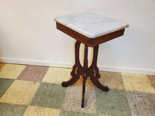 Load image into Gallery viewer, Victorian Rectangular Marble Top Parlor Table
