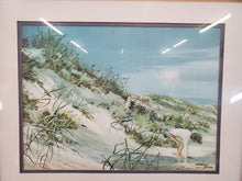 Load image into Gallery viewer, Vintage Carolyn Blish Print In Frame – Girl At the Beach
