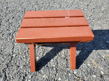 Load image into Gallery viewer, Vintage Redwood Patio Side Table
