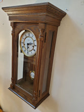 Load image into Gallery viewer, Vintage Ridgeway Wall Clock Made In Germany Mechanical Clock With Key
