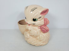 Load image into Gallery viewer, Vintage Hull Art USA 61Pink Cat Planter
