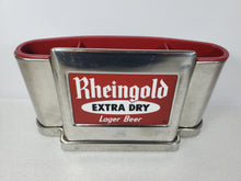 Load image into Gallery viewer, Vintage Rheingold Extra Dry Lager Beer – Chrome Bar Napkin Holder – Stir Holder
