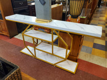 Load image into Gallery viewer, Modern Faux Marble 4 Tier Accent Table - Plantstand - Display Shelf
