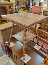Load image into Gallery viewer, Antique Oak Parlor Table With Ball and Claw Feet
