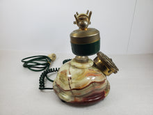 Load image into Gallery viewer, Vintage Italian Telcer Rotary Telephone - Onyx and Brass
