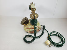Load image into Gallery viewer, Vintage Italian Telcer Rotary Telephone - Onyx and Brass
